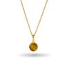 Retro 18K Gold Stainless Steel Titanium Steel Agate Stone Necklace