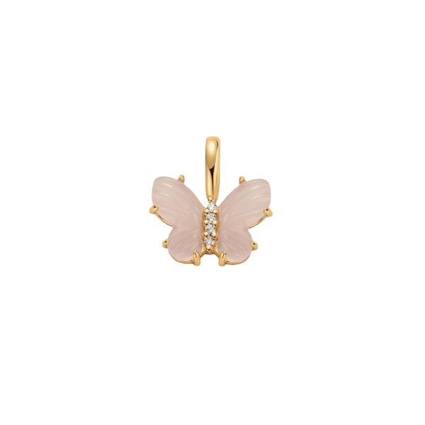 Butterfly Pendant Letter Pendant Necklace Snake