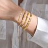 Stainless Steel Blades Bracelet Snake Bones Chain Titanium Steel
