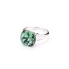 European And American Classic Light Luxury Multi-color Artificial Crystal Square Ring For Women