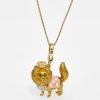 Fashion Enamel Glaze Three-dimensional Crown Schnauzer Lion Puppy Pendant