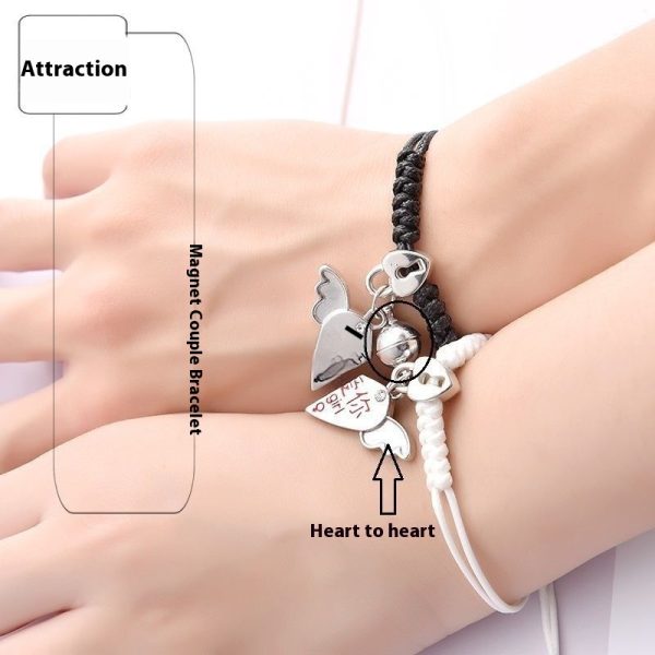 Magnet Girlfriends Student Couple Suction Bracelet Pair
