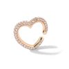 Women's Fashion Color Diamond Micro Set Heart Shape Earrings