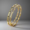 Stainless Steel Colorfast Handmade Colored Bamboo Bracelet