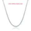 S925 Silver 4 Claw 2mm4mm Zircon Tennis Necklace Necklace