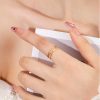 Simple Bracelet Three-layer Geometric Line Ring