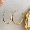 Senior Retro Earrings Women's Big Circle