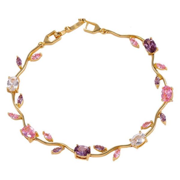 Zircon Tennis Bracelet Bride Ornament Combination