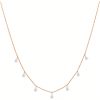 Gentle Drop-shaped Artificial Zircon Necklace