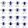 High Carbon Diamond Ice Flower Cut Color Zircon 925 Sterling Silver Ring