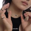 Retro Black Rose Necklace For Women