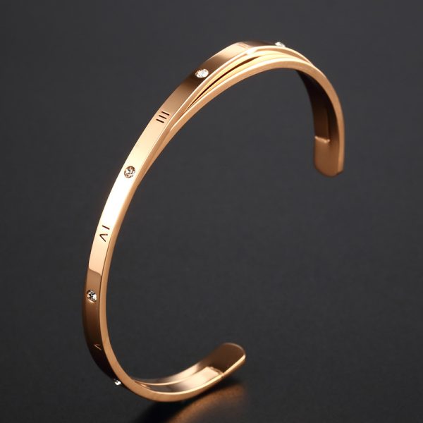 European And American Open-ended Bracelet Female Lady Inlaid Zircon Bracelet
