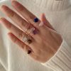 Colored Agate Niche Design Ring