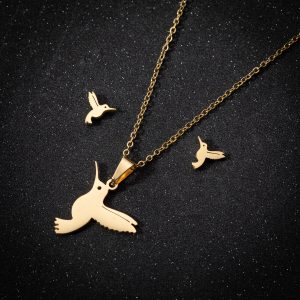 Cute Little Animal Stainless Steel Jewelry Set