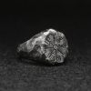 Rune Snowflake Compass Totem Men's Ring