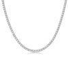 Twin 925 Silver Moissanite Long Star River Necklace