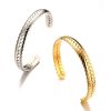 Stainless Steel Glossy Bracelet With Drill