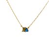 Women's All-match Twelve Birthstone Pendant Stainless Steel Necklace