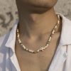 Coconut Shell Natural Stone Beaded Hip Hop Versatile Clavicle Chain