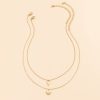 Fashion Small Round Slice Triangle Necklace For Women Niche Design
