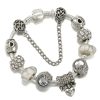 Heart Lock Key Letter Pendant Women's Bracelet