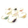 Natural Raw Gemstone Winding Crystal Simple Opening Classic Bracelet