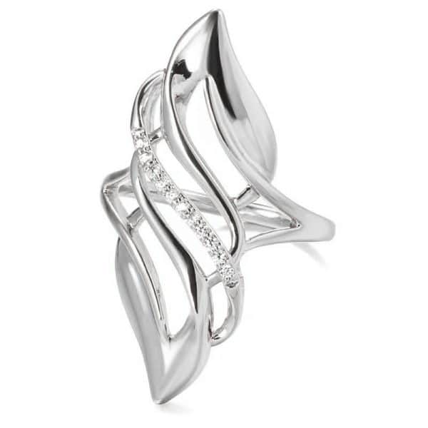 Exaggerated Curve Women's Tail Gold Fashion Unique Ring