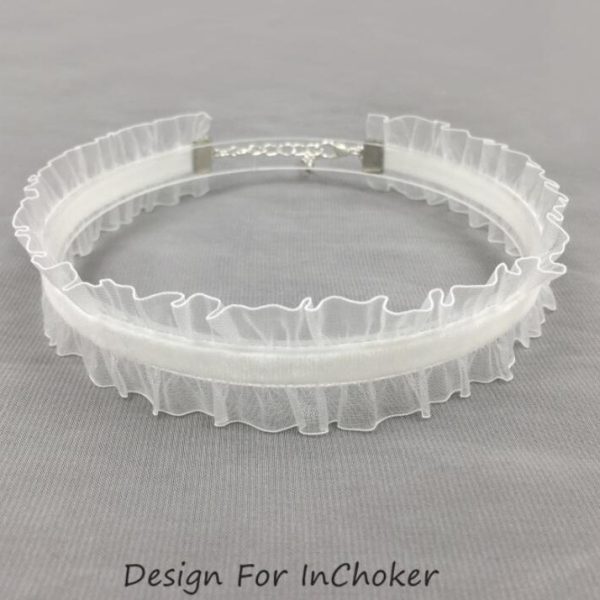 Velvet Ruffled Clavicle Chain Necklace