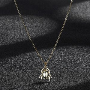 Fashion New Copper Small The Gold Bug Pendant Necklace