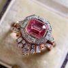 European And American Retro Style Ruby Women's Fashion Ring