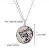 Hip Hop Friend Pendant Necklace Men's Hunter Wolf Head Totem