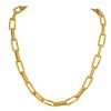 Stainless Steel Embossed Rectangular Bracelet Necklace Gold