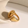 Women's Exaggerated European And American Stainless Steel Open Ring