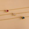 Women's All-match Twelve Birthstone Pendant Stainless Steel Necklace