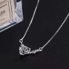 Retro Black Rose Necklace For Women