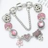 Heart Lock Key Letter Pendant Women's Bracelet
