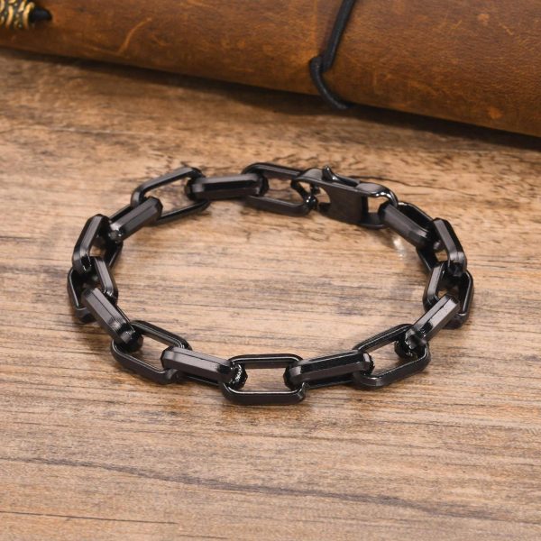 Stainless Steel Creative Bracelet Simple Square Chain