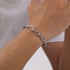 Stainless Steel Handmade Chain Thick Bracelet Hip Hop