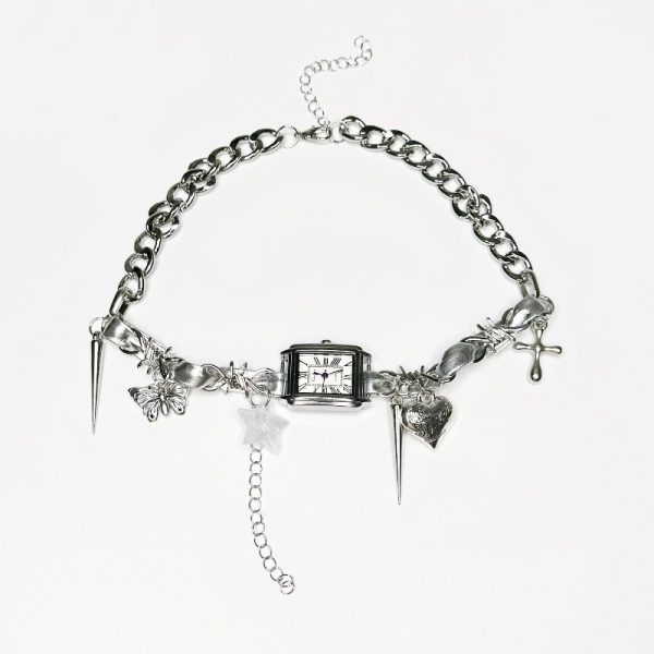 Dark Style Multi-layer Cross Necklace Twin Clavicle Chain