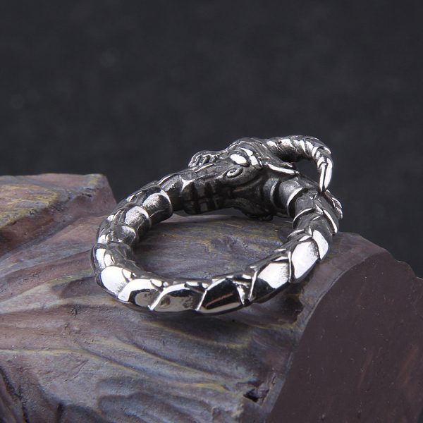 Hot Sale Ring Norwegian Myth Dragon Ethnic Style Charm