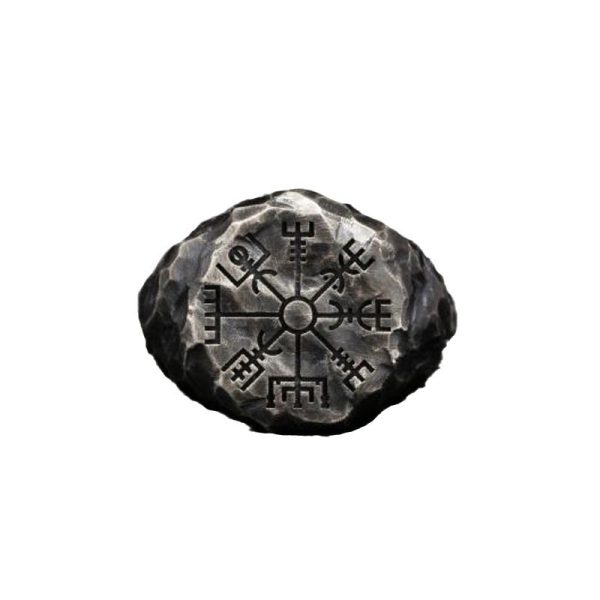 Rune Snowflake Compass Totem Men's Ring