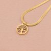 Stainless Steel Lucky Tree Affordable Luxury Fashion Clavicle Chain