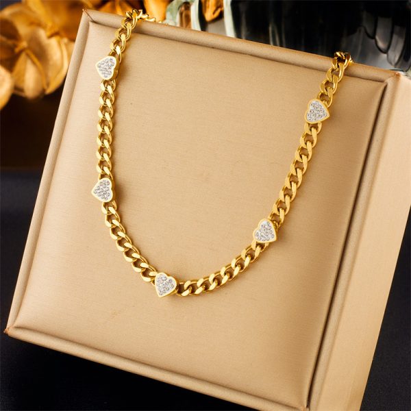 Fashion Minority Design Multi-layer Twin Butterfly XINGX Pendant Eyes Diamond-studded Necklace