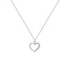 S925 Sterling Silver Hollow Heart Necklace