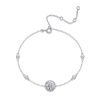 925 Sterling Silver Special-interest Design Round Bag Anti-drop Buckle Adjustable Bracelet