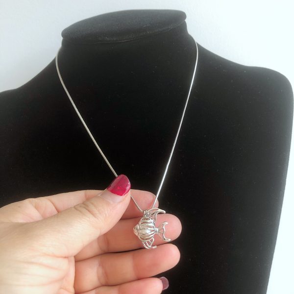 Adjustable Hollow Pearl Cage Pendant