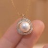Women's Pearl Diamond Temperament Wild Necklace