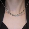 High-grade Light Luxury Crystal Diamond Pull Clavicle Chain Neck Chain