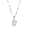 S925 Sterling Silver Moonstone Pendant Necklace Women's Niche Design Fashion All-matching Jewelry