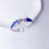 Ethnic Style Epoxy Technology Blue Carp Bracelet